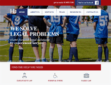 Tablet Screenshot of harrislieberman.com.au